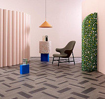 Forbo Modul'up Compact Wood 9209UP43C dark hybrid wood concrete фото 3 | FLOORDEALER